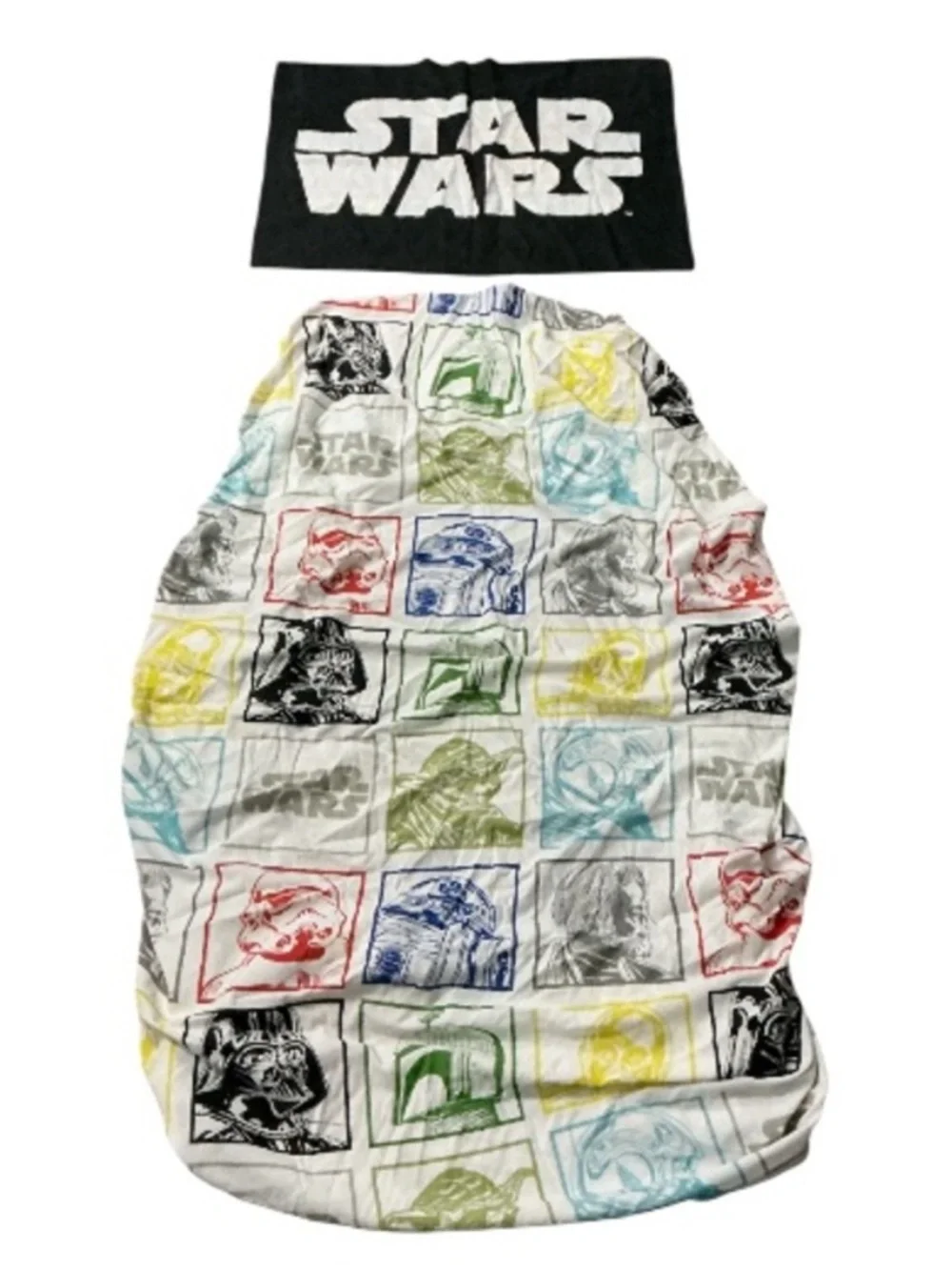 Vintage Star Wars twin bed fitted sheet with pillowcase
